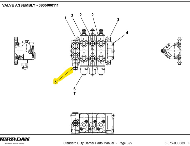 7935000174 Relief Valve 2500 PSI HUSCO 5 Kentucky Tow Trucks